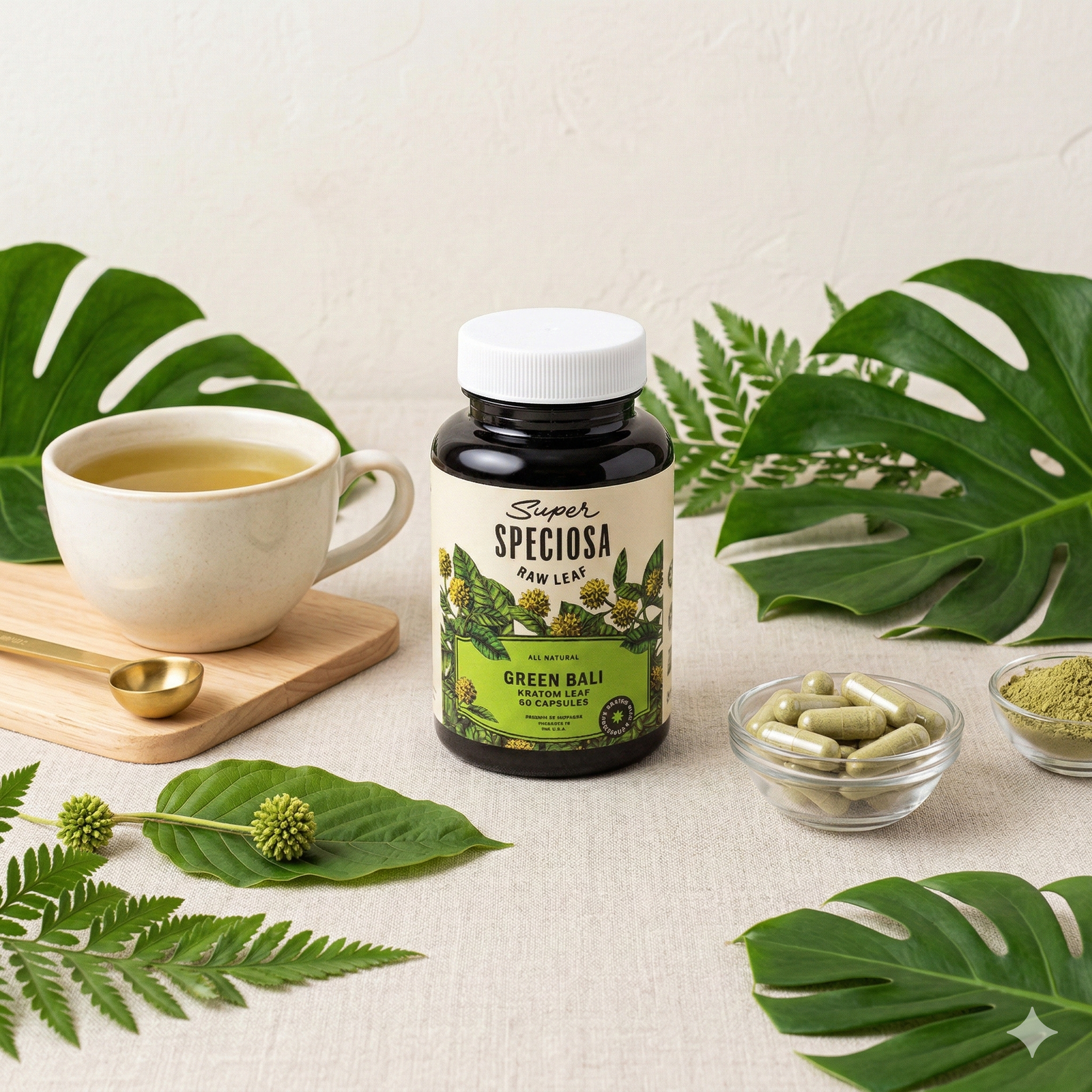 Green Bali Kratom Capsules - Image 3